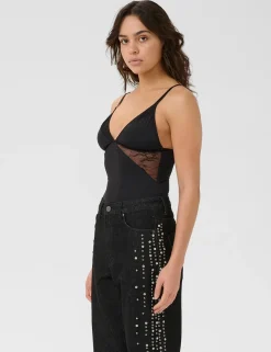 gestuz GZcami lace Top - Sort black Clearance