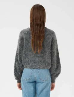 gestuz GZdebbie V Cardigan Strik - Grå grey Hot