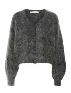 gestuz GZdebbie V Cardigan Strik - Grå grey Hot