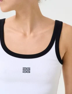 gestuz GZdrew Contrast Logo Top - Hvid white Clearance