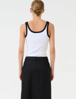 gestuz GZdrew Contrast Logo Top - Hvid white Clearance