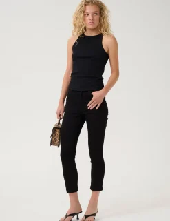 gestuz GZdrew Rhinestone Logo Tanktop - Sort black Outlet