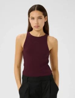 gestuz GZdrew Rhinestone Logo Tanktop - bordeaux Hot