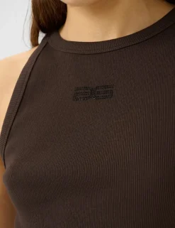 gestuz GZdrew Rhinestone Logo Tanktop - Brun brown Discount