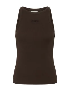 gestuz GZdrew Rhinestone Logo Tanktop - Brun brown Discount