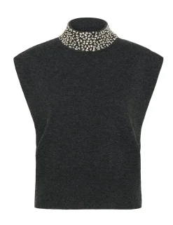 gestuz GZmanzi Deco Waistcoat - Grå grey Outlet