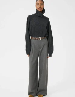 gestuz GZPaula MW Wide Bukser - Grå grey Discount