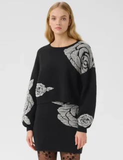 gestuz GZrosaly Pullover Strik - Sort black Discount