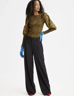 gestuz PaulaGZ MW Wide Bukser - Sort black