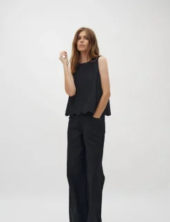 global Funk Amarillo Scallop-G Jeans - Sort black Clearance