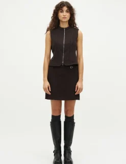 global Funk Anbella B-G Nederdel - Mørkebrun Dark Brown Discount