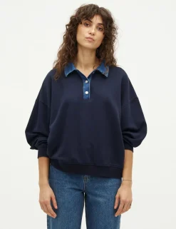 global Funk Dandi-G Sweatshirt - Mørkeblå Dark Blue Sale