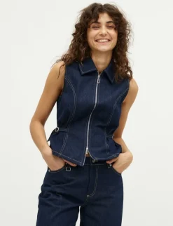 global Funk Falucca-G Vest - Mørkeblå Dark Blue Discount