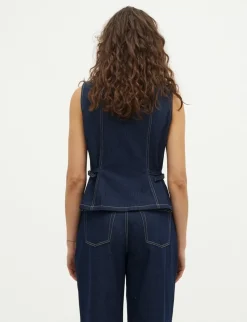 global Funk Falucca-G Vest - Mørkeblå Dark Blue Discount