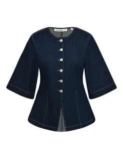 global Funk Lila-G Top - Mørkeblå Dark Blue Clearance