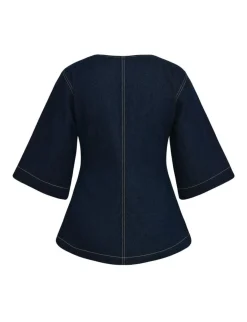 global Funk Lila-G Top - Mørkeblå Dark Blue Clearance