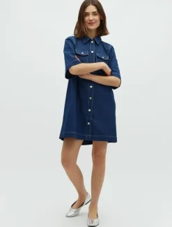 global Funk Mira-G Kjole - Mørkeblå Dark Blue Online