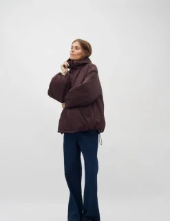 global Funk Nora-G Puffer - Mørkebrun Dark Brown Clearance