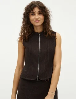 global Funk Pilua-G Vest - Mørkebrun Dark Brown Outlet