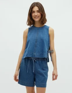 global Funk Ribba-G Top - denim Sale