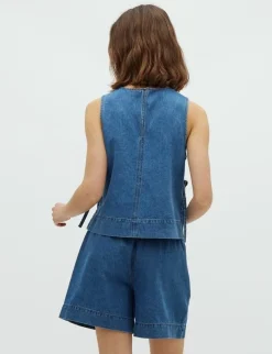 global Funk Ribba-G Top - denim Sale