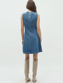 global Funk Rihann peplum-G Kjole - denim Outlet