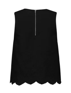 global Funk Rihne Scallop-G Top - Sort black New