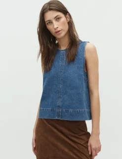 global Funk Rihne-G Top - denim Clearance