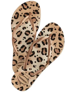 havaianas Slim Animals Flip Flops - print Hot