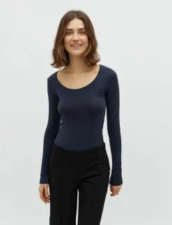mbym Anna GG Basic Top - Blå blue Hot