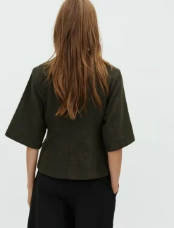 mbym Babea-M Blazer - Mørkegrøn mørkegrøn Discount