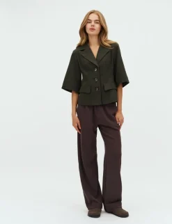 mbym Babea-M Blazer - Mørkegrøn mørkegrøn Discount