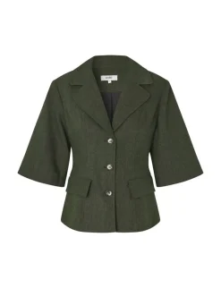mbym Babea-M Blazer - Mørkegrøn mørkegrøn Discount