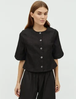 mbym Baomin-M Skjorte - Sort black Sale