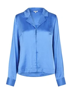 mbym Cania-M Skjorte - Blå blue Discount
