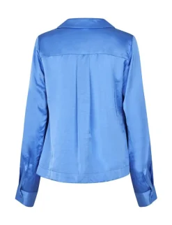mbym Cania-M Skjorte - Blå blue Discount