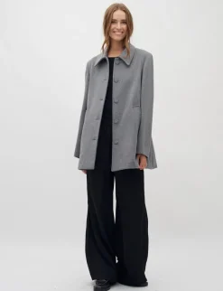 mbym Caprice Short Frakke - Grå grey Outlet