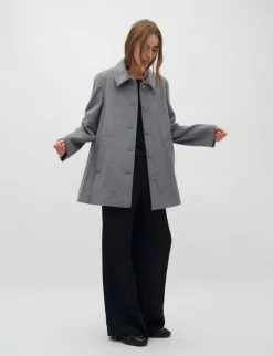 mbym Caprice Short Frakke - Grå grey Outlet