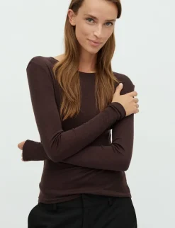 mbym Christina-M Basic Top - Brun brown New