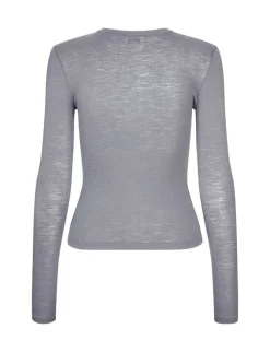 mbym Christina-M Basic Top - Grå grey Discount