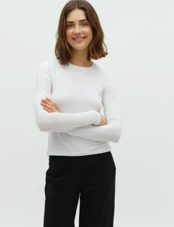 mbym Christina-M GG Top - Hvid white Outlet