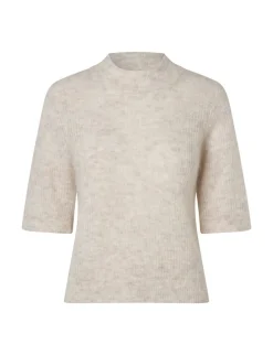 mbym Clara Crew-M Strik - Sand beige Online