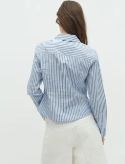 mbym Danire-M Skjorte - Blå blue Online