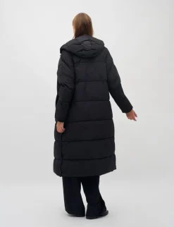 mbym Ela Slit Pufferjakke - Sort black Discount