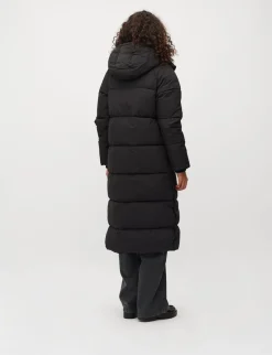 mbym Ela Slit Pufferjakke - Sort black Discount