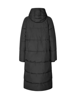 mbym Ela Slit Pufferjakke - Sort black Discount