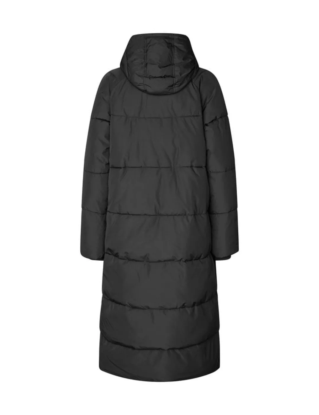 mbym Ela Slit Pufferjakke - Sort black Discount