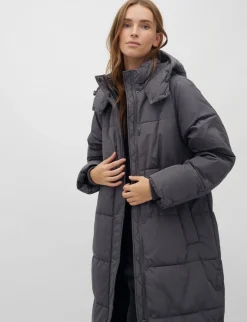 mbym Ela Slit Pufferjakke - Grå grey Outlet