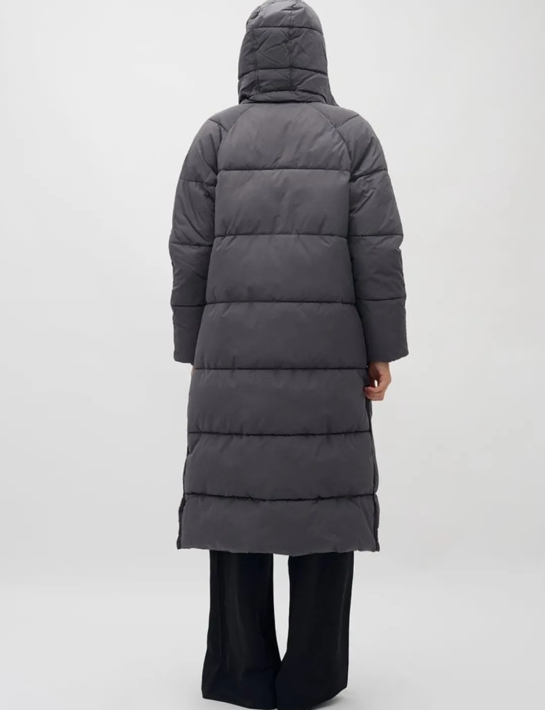 mbym Ela Slit Pufferjakke - Grå grey Outlet