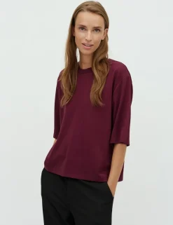 mbym Emrys-M T-shirt - bordeaux